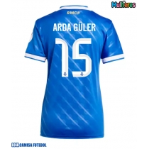 Camisa de Futebol Real Madrid Arda Guler #15 Equipamento Alternativo Mulheres 2025-26 Manga Curta